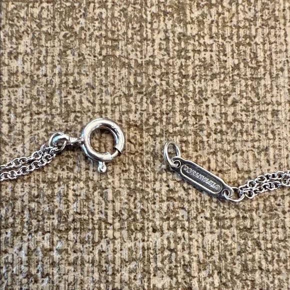 Tiffany & Co. Rose Gold Heart Bracelet with Sterling Silver Double Chain - Picture 4 of 7